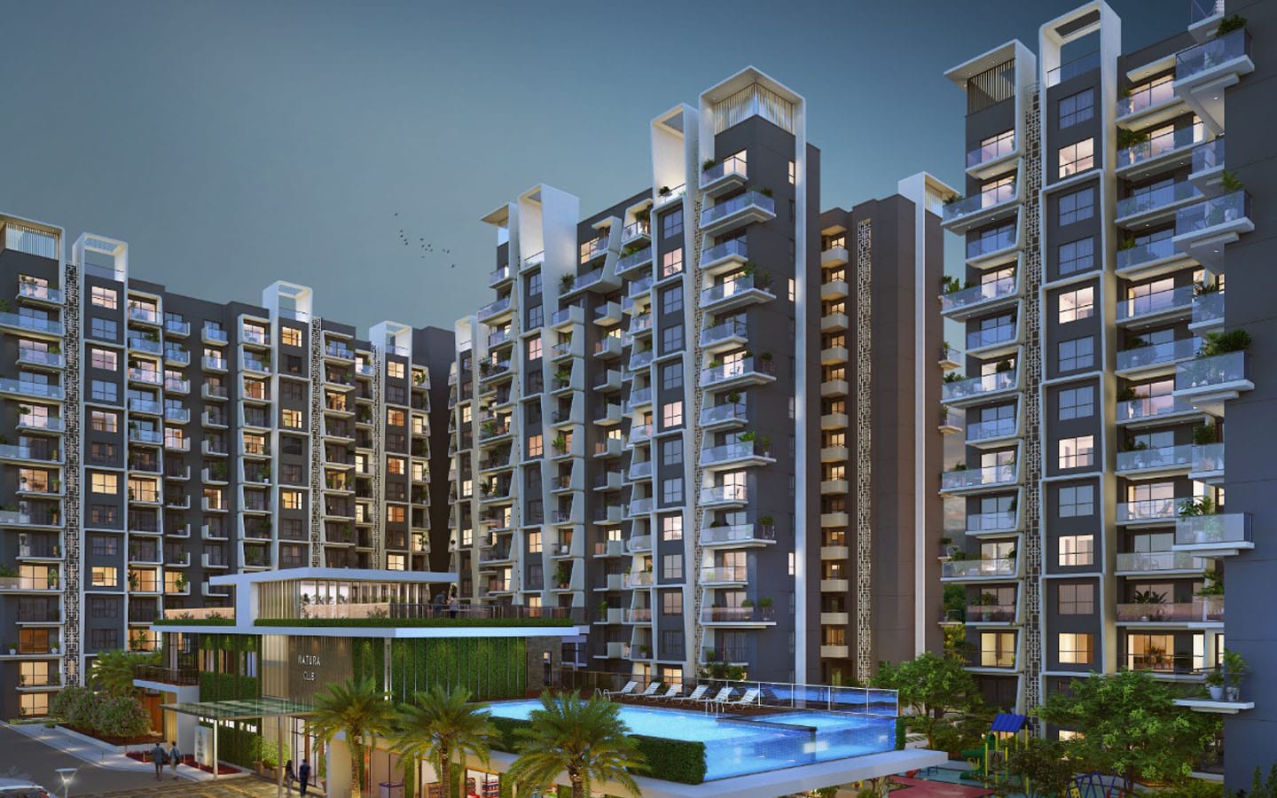 1 oak natura in lucknow new construction flats